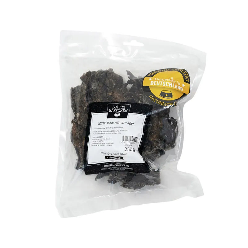 Bestseller LOTTIS HÄPPCHEN Rinderblättermagen 250 g